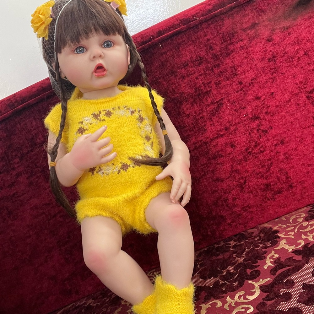 Yellow Doll with Braided Hair